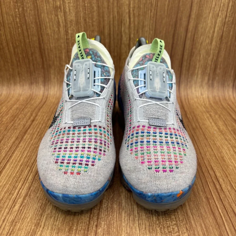Nike Air Vapormax 2020 Flyknit Womens 7.5 Multi Color CJ6741-001 Running Shoes